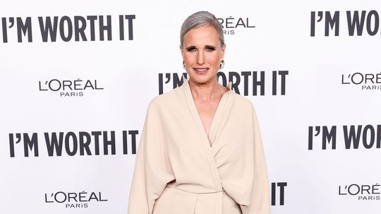 Herečka Andie Macdowell na akcii v Los Angeles. 