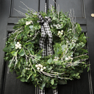 eukalyptus, veniec, dvere, veniec na dvere,