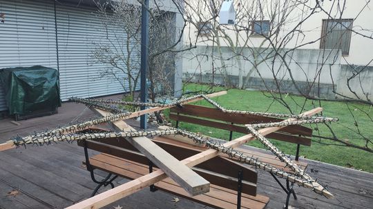 Vianočná fotostena.