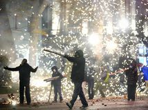 Gruzínsko, demonštrácia, protest