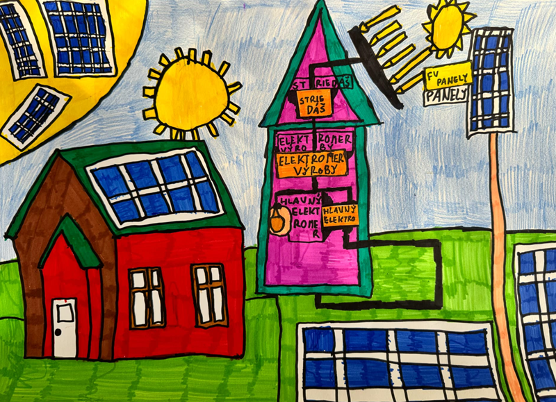 Kresba zo školy, ktorá získala finančnú podporu...