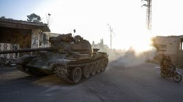 sýria, idlib, tank