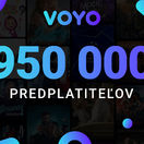 Voyo 950 000 predplatitelov