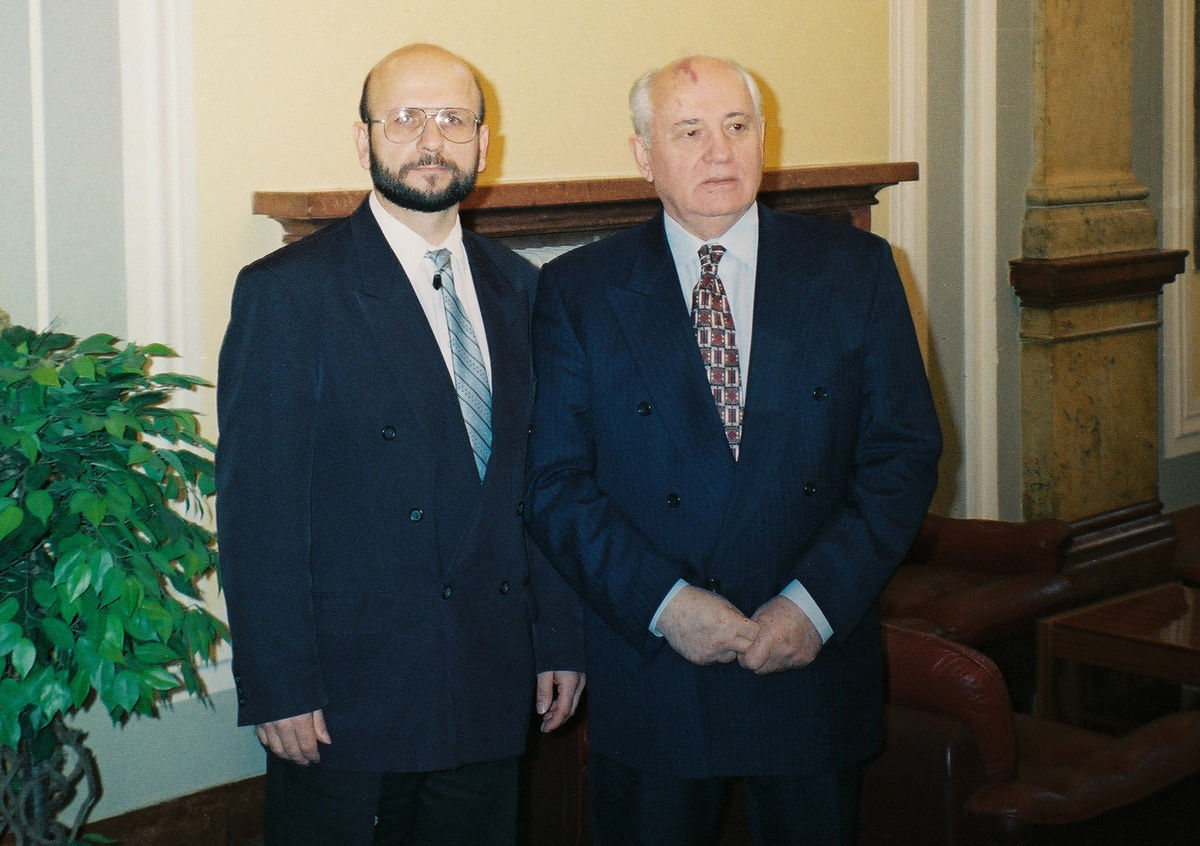 S Michailom Gorbačovom, 1999.