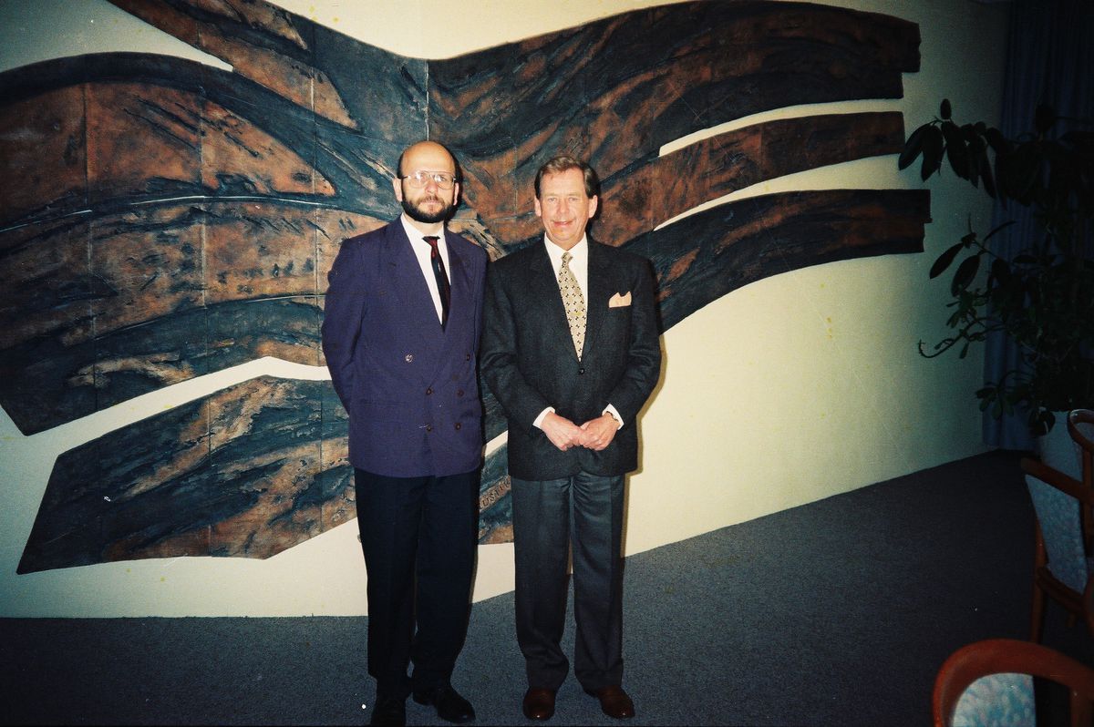 S Václavom Havlom, 1996.
