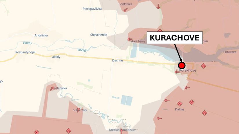 Kurachove, situácia k 15. decembru 2024