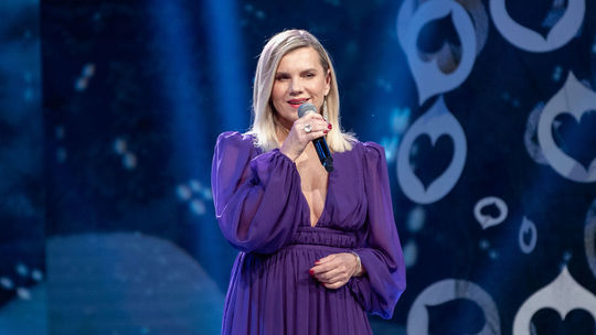 Leona Machálková počas Noci nádejí. 