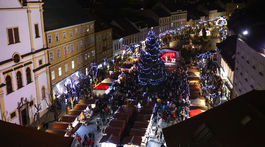 Trenčín vianočné trhy stánky výzdoba Vianoce