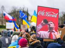 SR Bratislava Fico protest návšteva Moskva uarus BAX