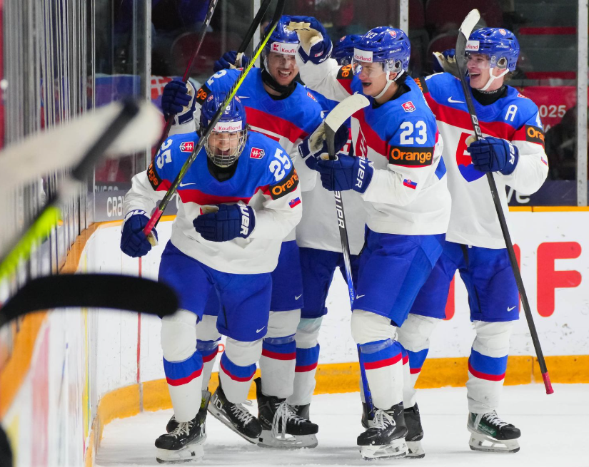 The joy of Slovak ice hockey players ⁤at the 2025 WC in Ottawa.