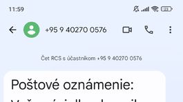 podvodná SMS