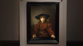Rembrandt, Dievca v rame obrazu