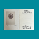 etela farkašová, kniha, O písaní/nepísaní