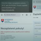 podvod, falošná pokuta