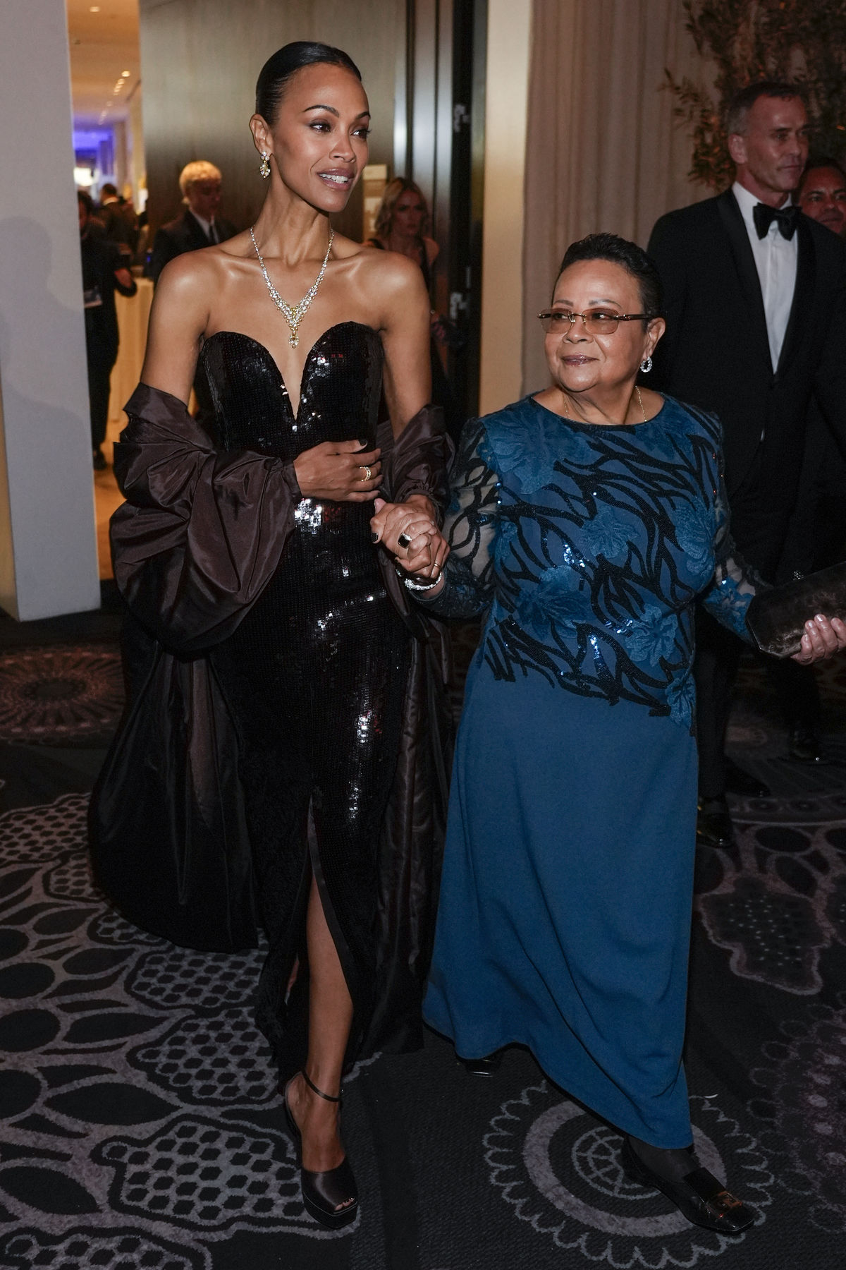 Herečka Zoe Saldana a jej mama Asalia Nazario.