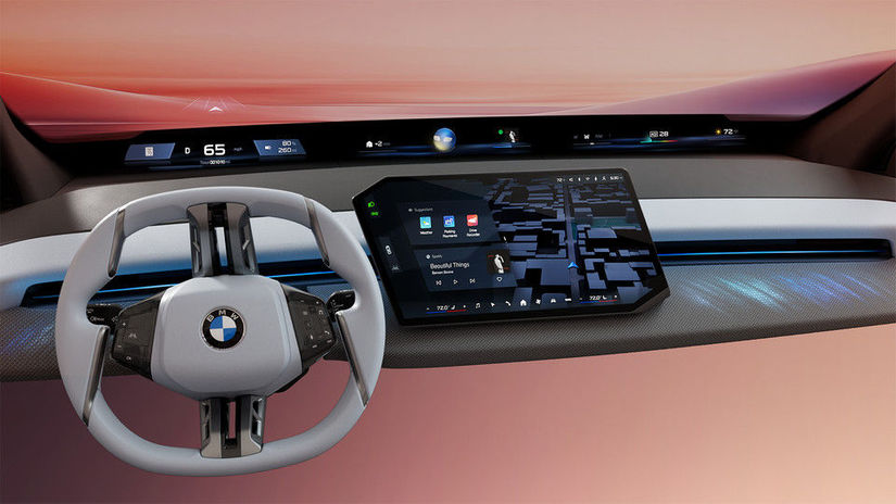 BMW Panoramic iDrive tvoria 4 základné prvky:...