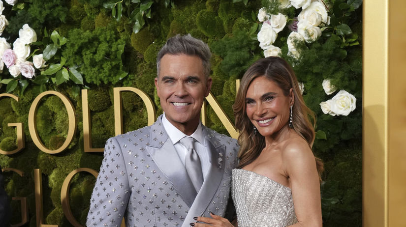Robbie Williams a jeho manželka Ayda Field