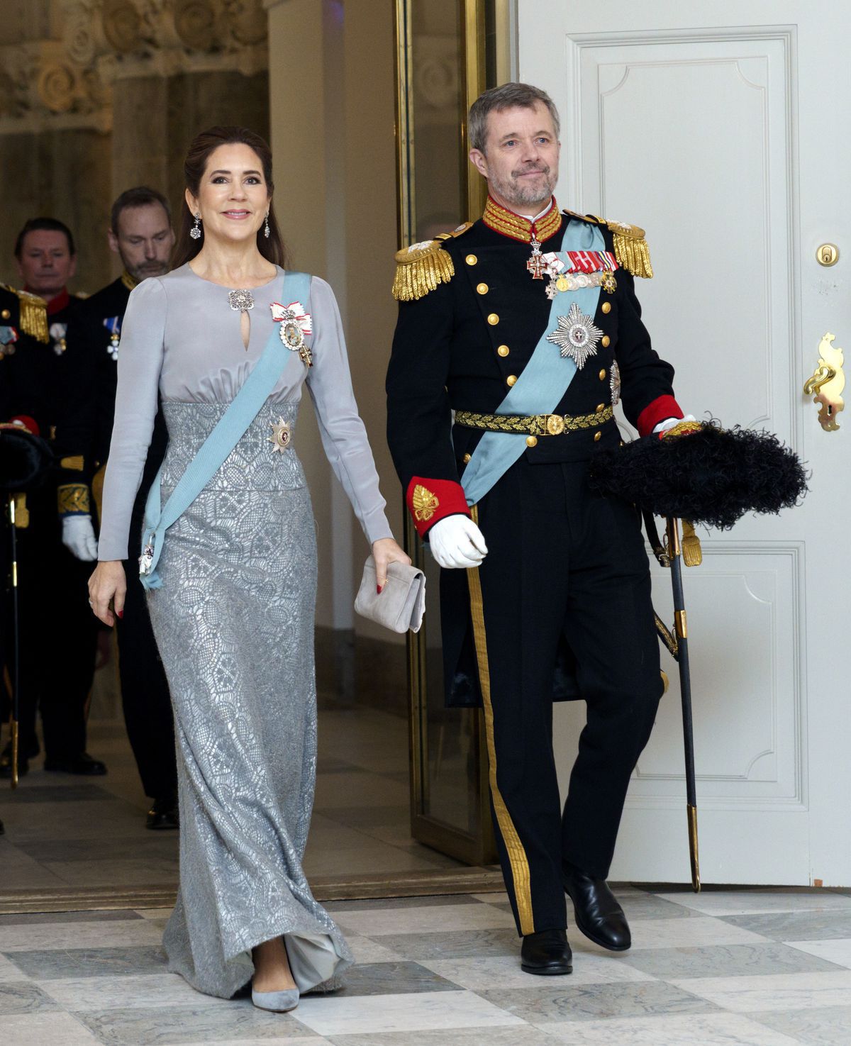 Dánska kráľovná Mary a kráľ Frederik X. na...