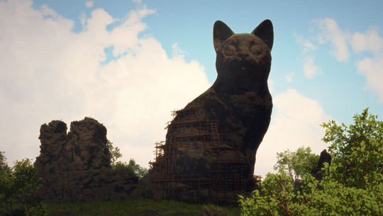 Snímka z oceňovaného animovaného filmu Mačacia...