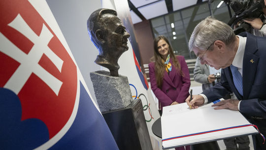 SR Bratislava Bach stretnutie športovci