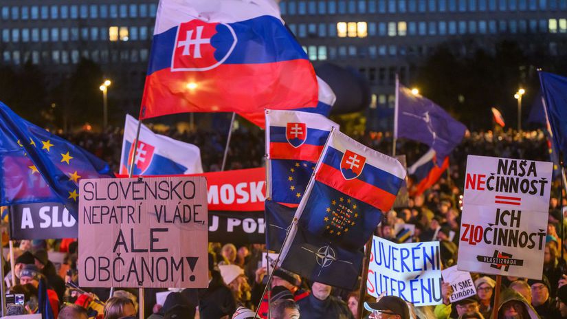 Bratislava protest Slovensko je Európa