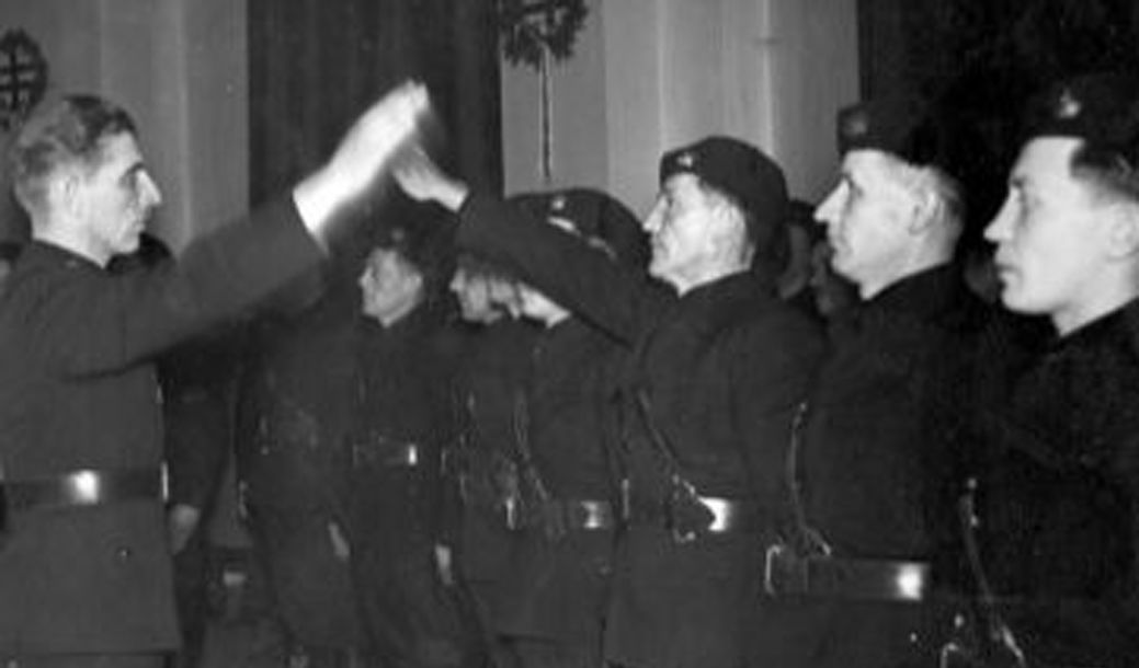 Kubala pri návšteve vodcovskej školy HG v...