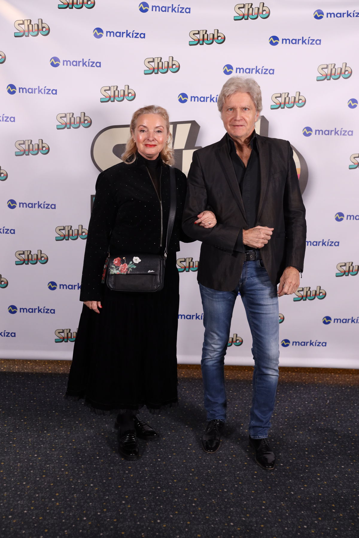 Eva Pavlíková a Štefan Skrúcaný na premiére...