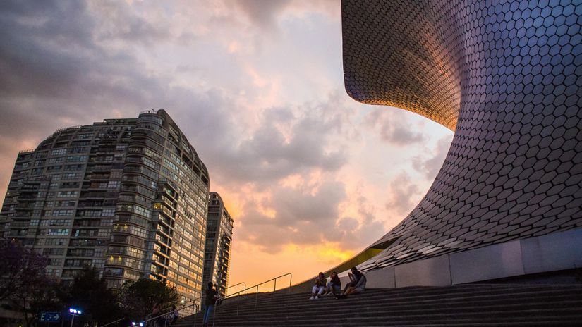 Mexico City, Mexiko, mesto, môúzeum Soumaya