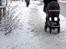 sneh, ľad, chodík,