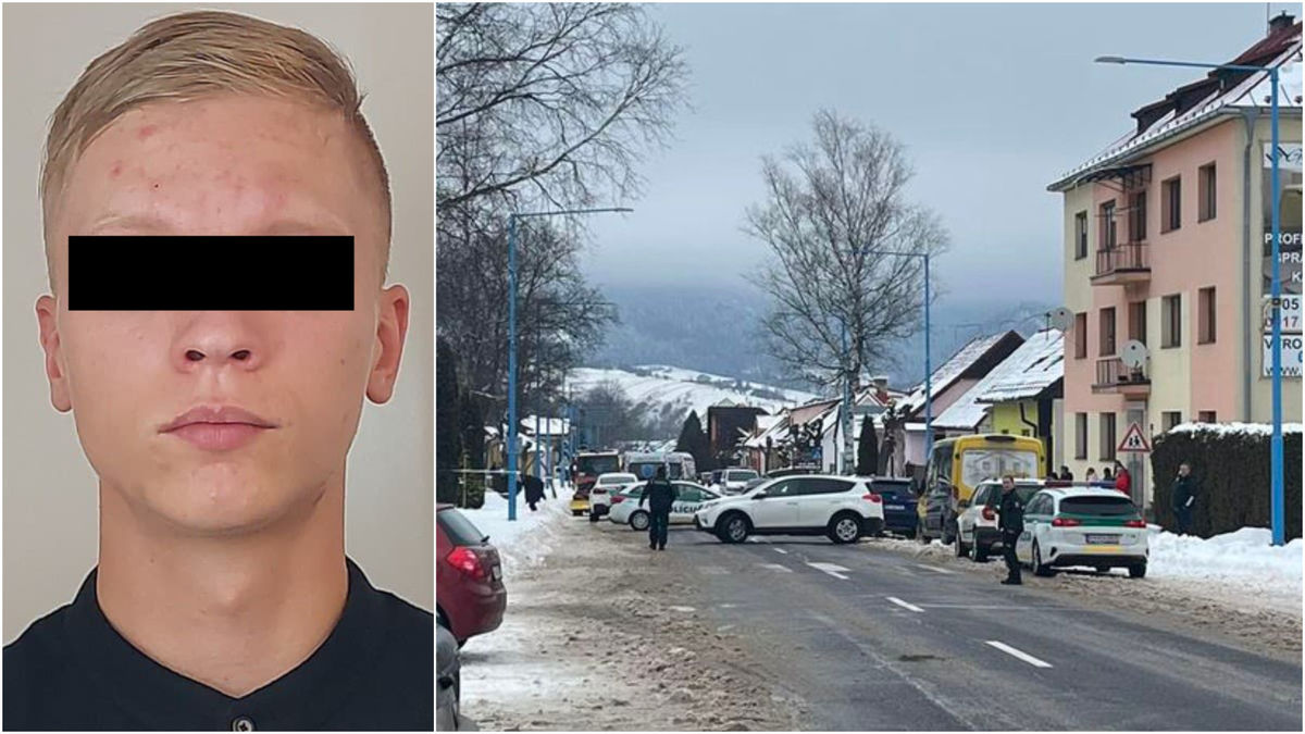 útok nožom, gymnázium Spišská Stará Ves, koláž