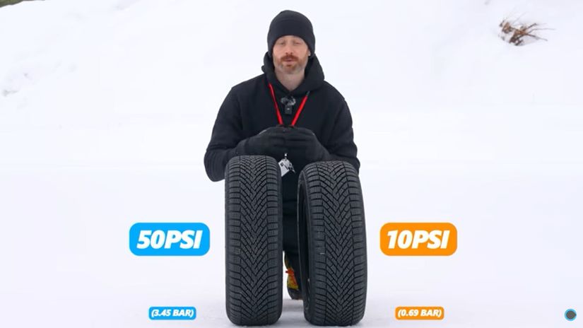 Jonathan Benson testoval na snehu a ľade...