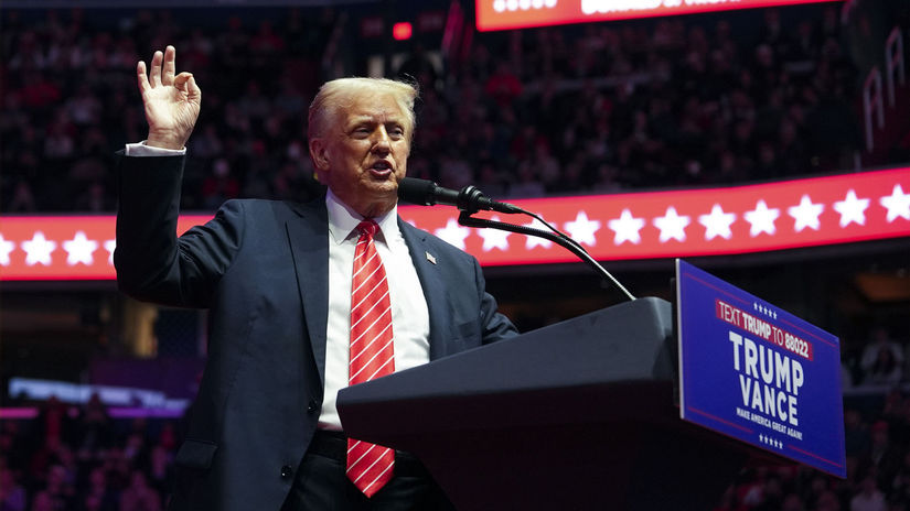 Novozvolený prezident Donald Trump hovorí na...