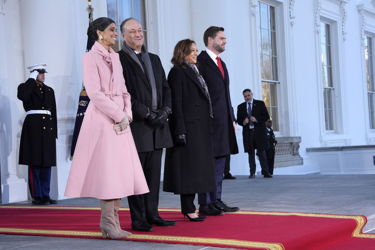 Viceprezidentka Kamala Harrisová s manželom...