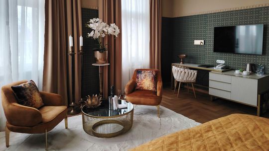 Prezidentský apartmán pôsobí útulne.