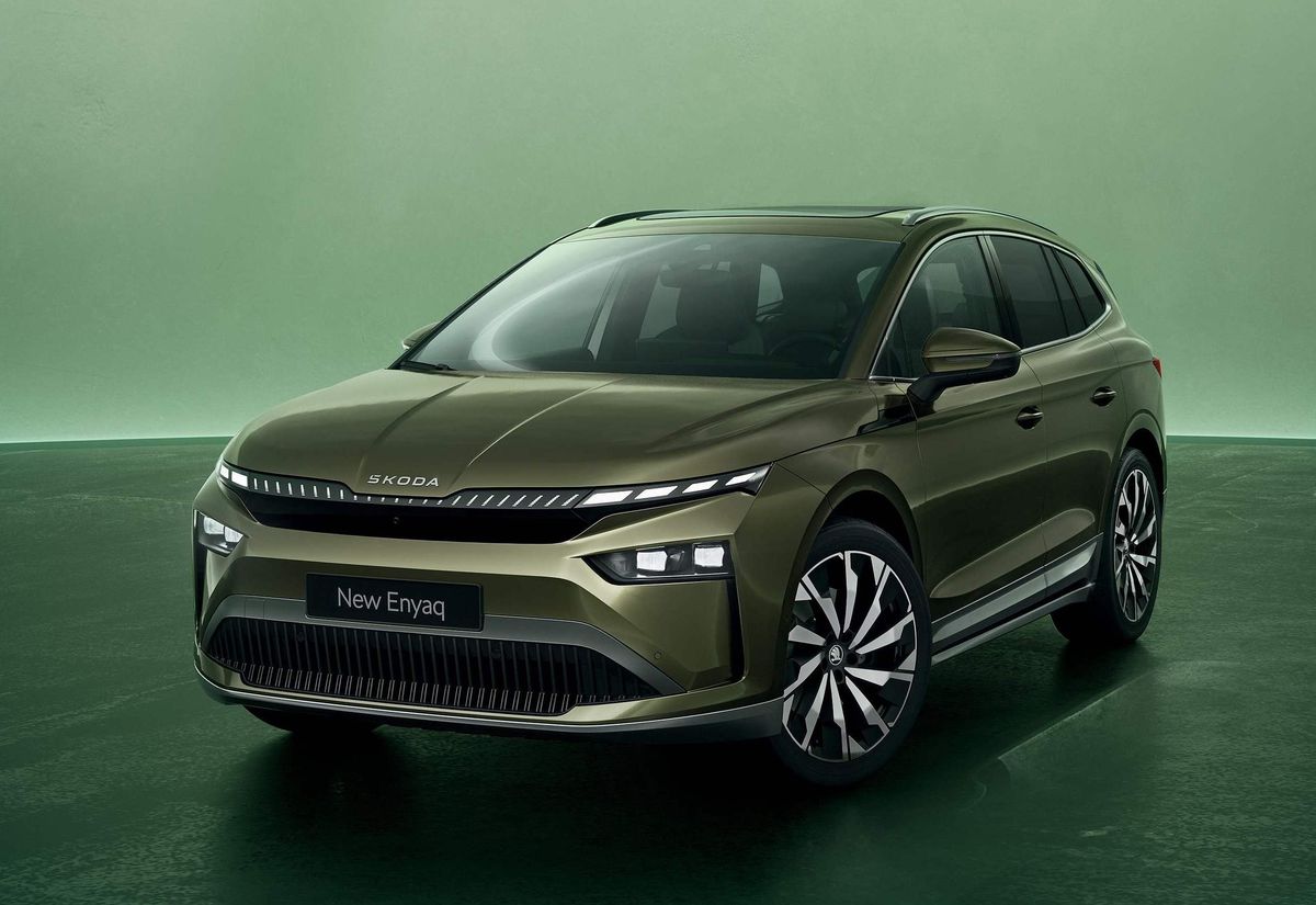 Škoda Enyaq (2025). Na foto v modernizovanej...