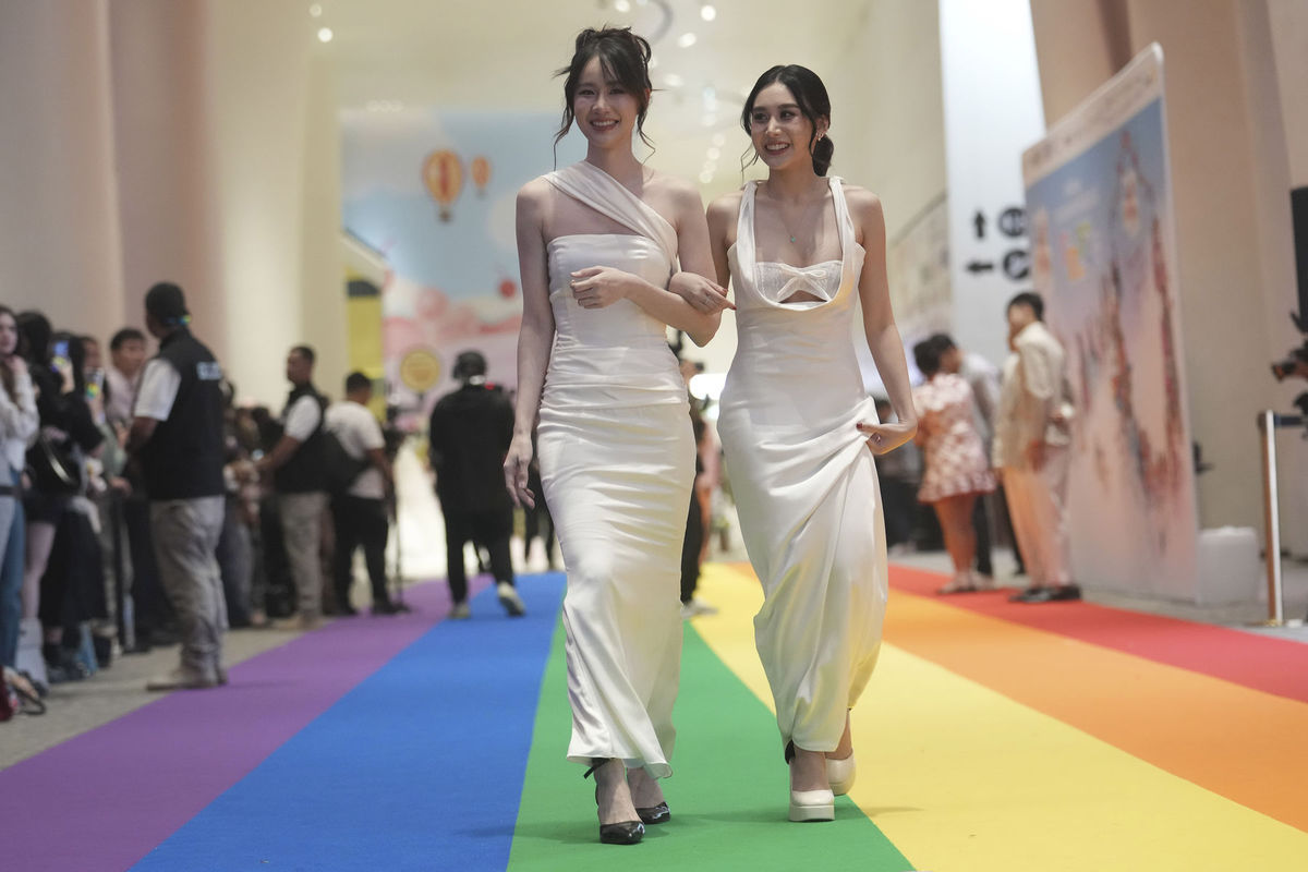Thajsko LGBTI+ manželstvo svadba lesby
