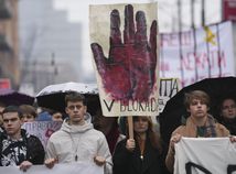 Srbsko Belehrad Protest