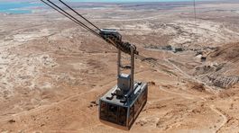 Izrael, lanovka, Masada
