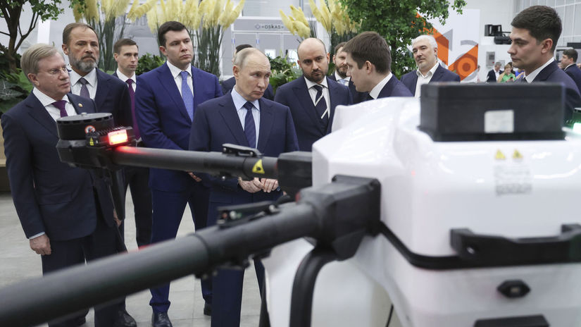 Ruský prezident Vladimir Putin na návšteve...