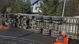 Prevrátený kamión v Námestove