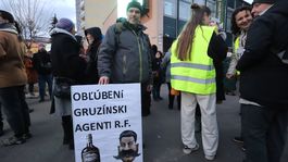 protest EÚ Banská Bystrica gruzínsko