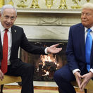 Benjamin Netanjahu a Donald Trump