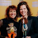 Reziserka Kristina Dufkova a slovenska producentka Agata Novinski.