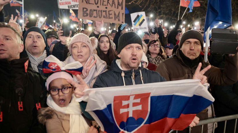 protest, bratislava, Slovensko je Európa