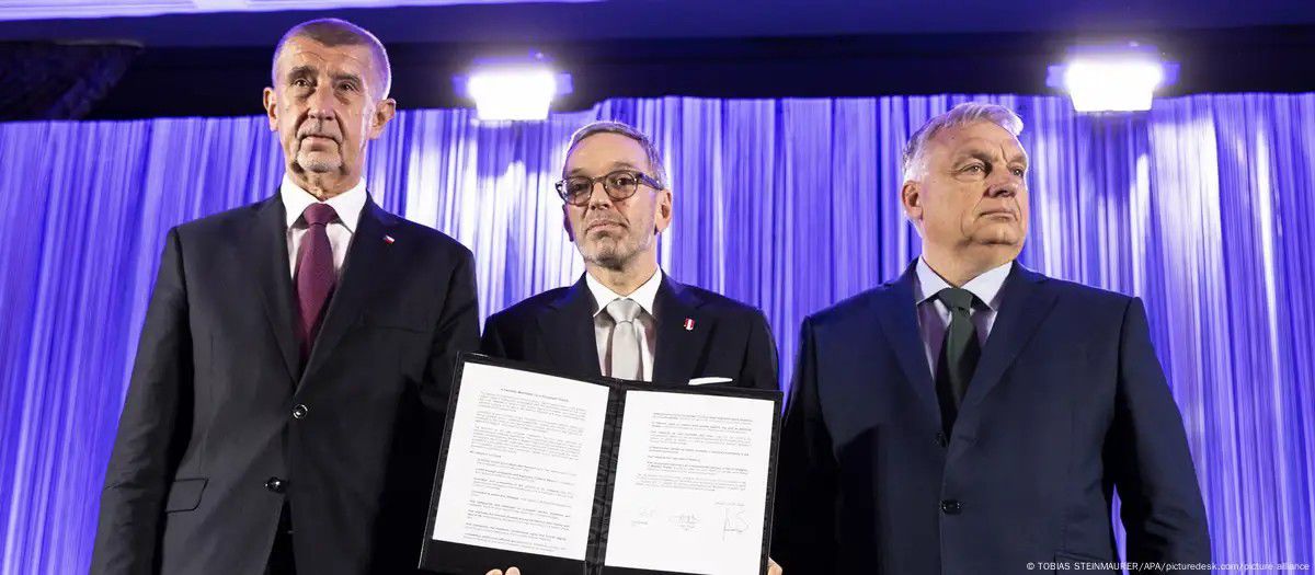 Andrej Babiš, Herbert Kickl, Viktor Orbán,...