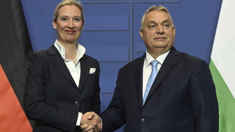 Maďarsko Nemecko Orbán AfD Weidelová Schôdzka