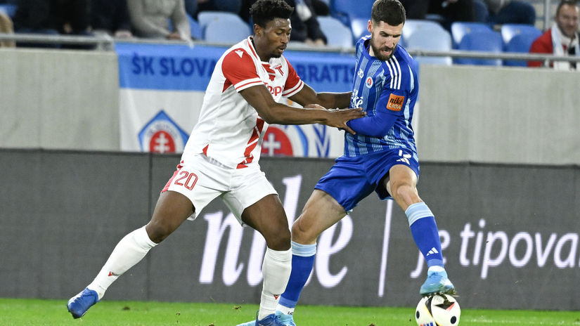 SR Futbal NL 10. kolo Košice Slovan Trenčín...