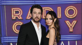 Herec Miles Teller a jeho manželka Keleigh Sperry.