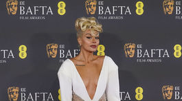 Pegah Pourmand na vyhlásení cien BAFTA.