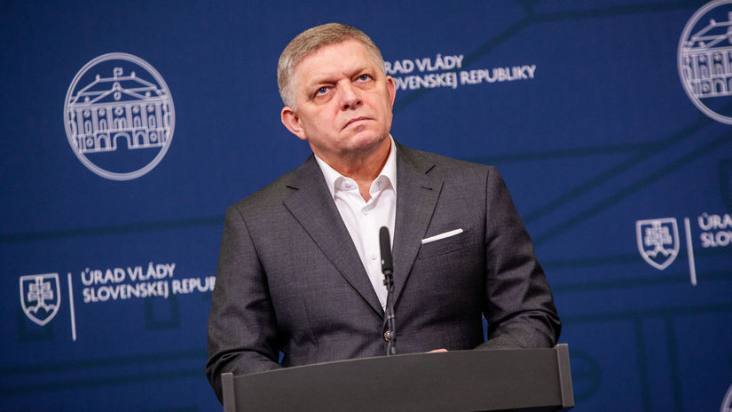 Premiér Robert Fico počas spoločnej tlačovej...